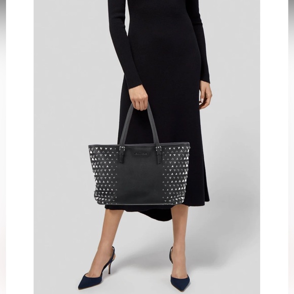 NWOT MICHAEL KORS LIMITED Edition #167/2000  Jet Set Pyramid Stud Large Tote Bag - Picture 2 of 9